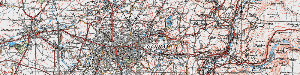 Old map of Greenacres in 1924