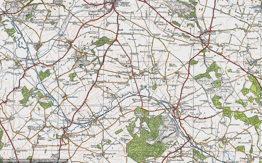 Old Map of Greenend, 1919 in 1919