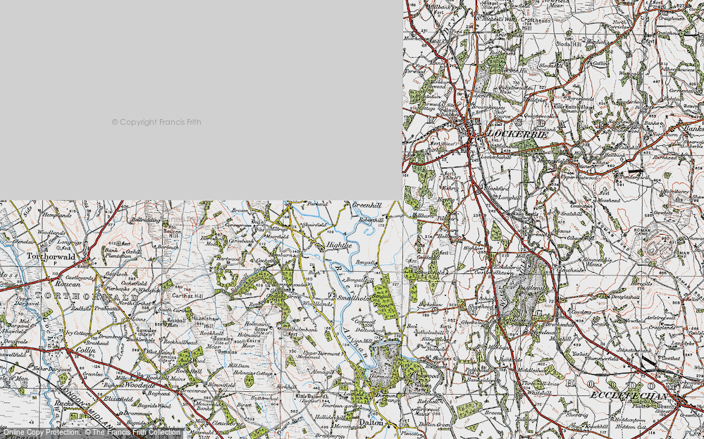 Old Map of Historic Map covering Bengall in 1925