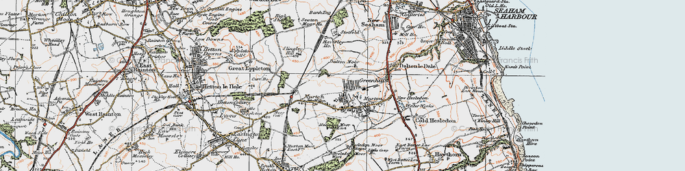 Old map of Greenhill in 1925
