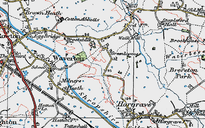 Old map of Greenlooms in 1924