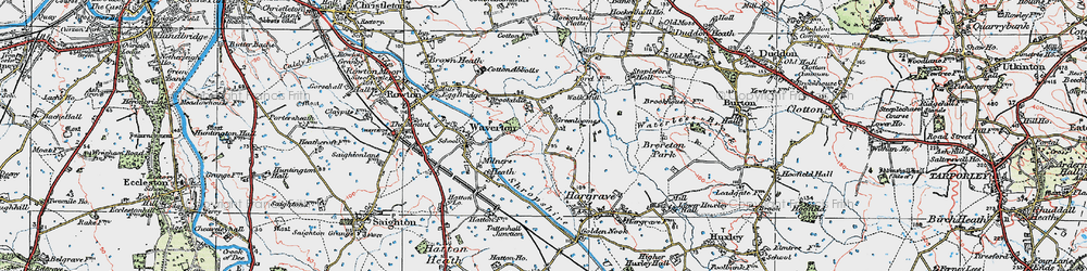 Old map of Greenlooms in 1924