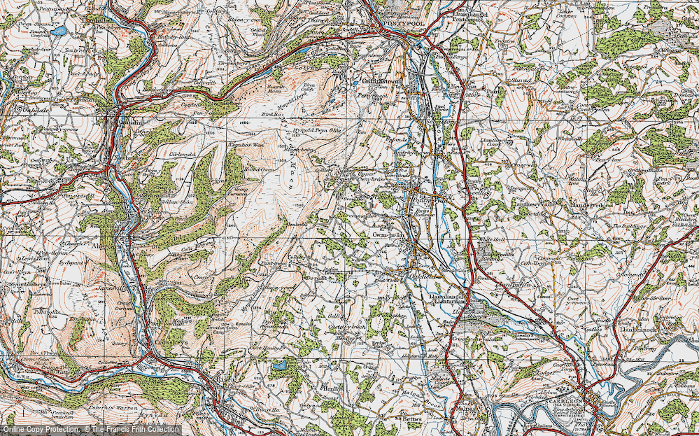 Old Map of Greenmeadow, 1919 in 1919