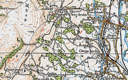 Old map of Greenmeadow in 1919