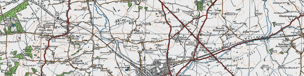 Old map of Greenmeadow in 1919