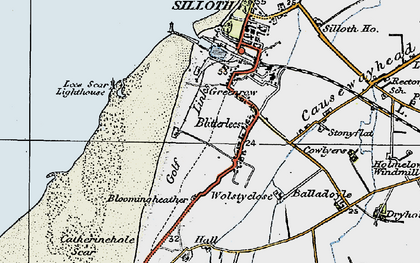 Old map of Greenrow in 1925