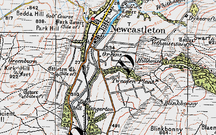 Old map of Tweeden Plantation in 1925