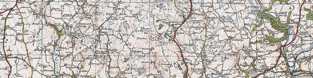 Old map of Greensplat in 1919