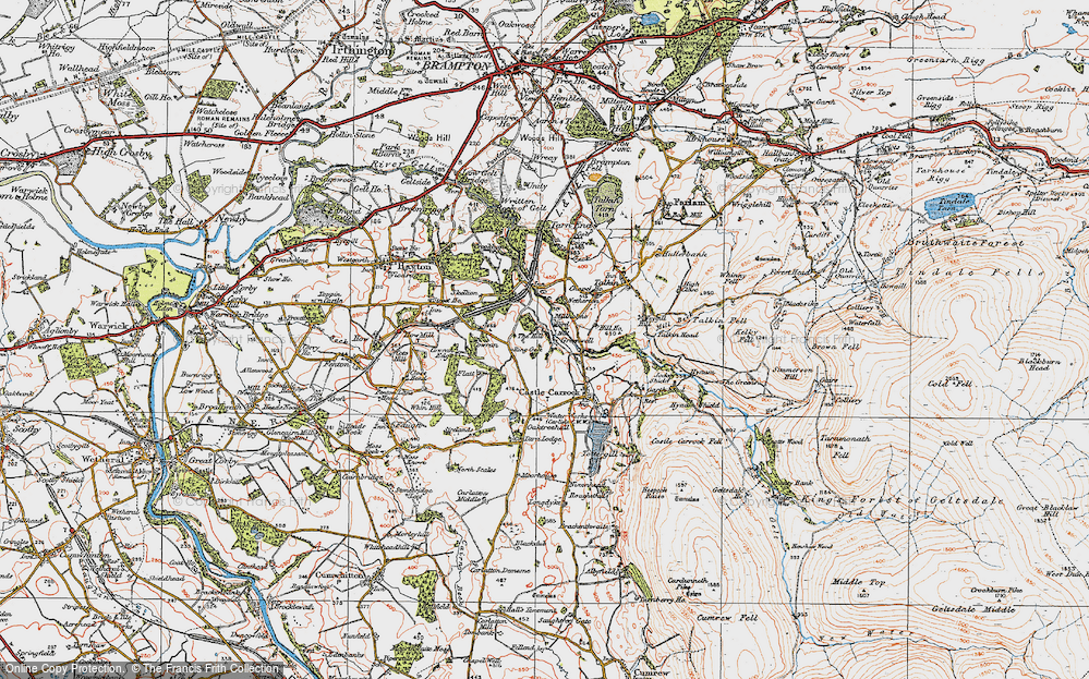 Old Map of Greenwell, 1925 in 1925