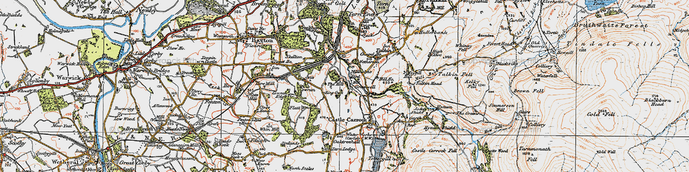 Old map of Greenwell in 1925