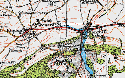 Old map of Greenwich in 1919