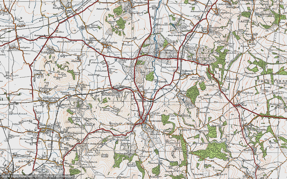 Old Map of Greet, 1919 in 1919