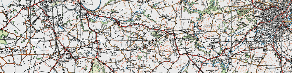 Old map of Brindle Lodge in 1924