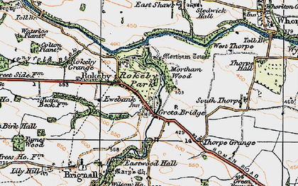 Old map of Rokeby Park in 1925