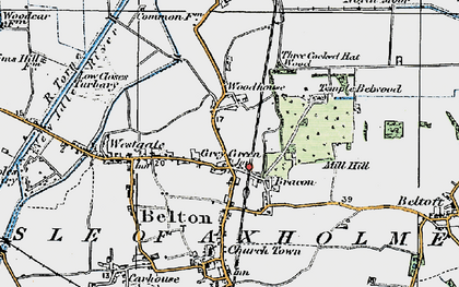Old map of Grey Green in 1923