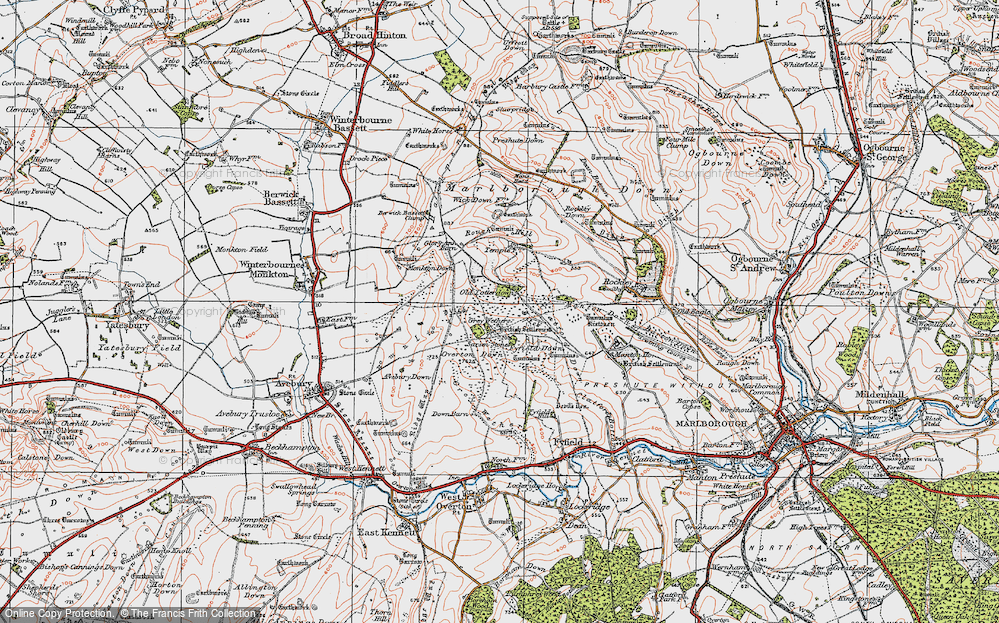 Old Map of Historic Map covering New Totterdown in 1919