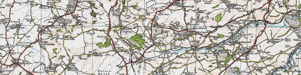 Old map of Greyfield in 1919