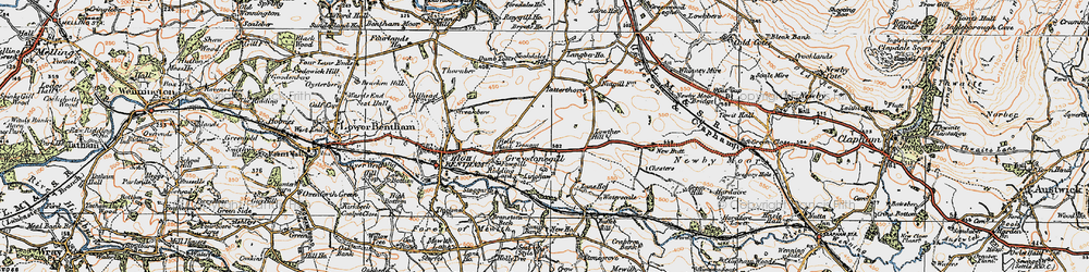 Old map of Broats Ho in 1924