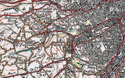 Old map of Greystones in 1923