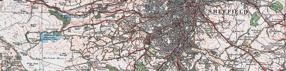 Old map of Greystones in 1923