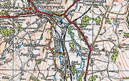 Old map of Griffithstown in 1919