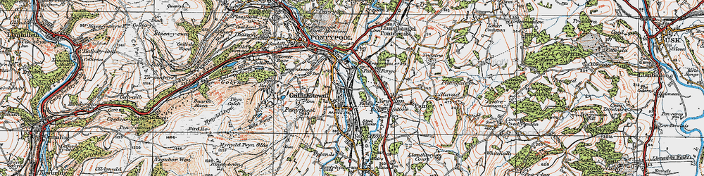 Old map of Griffithstown in 1919