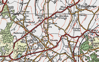 Old map of Griffydam in 1921