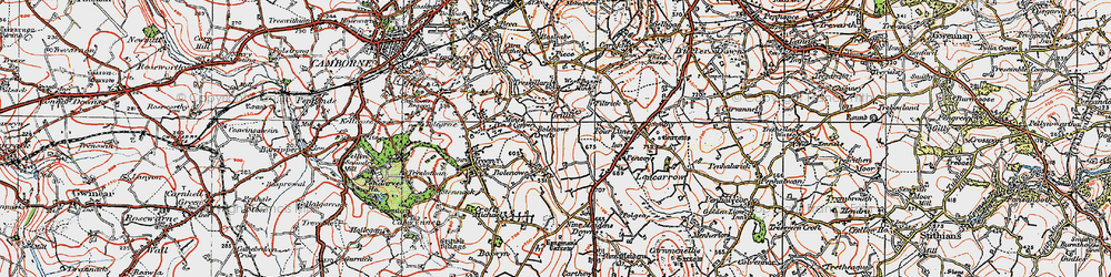 Old map of Grillis in 1919