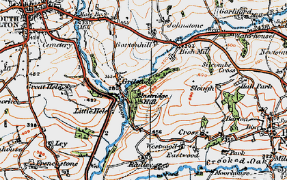 Old map of Grilstone in 1919