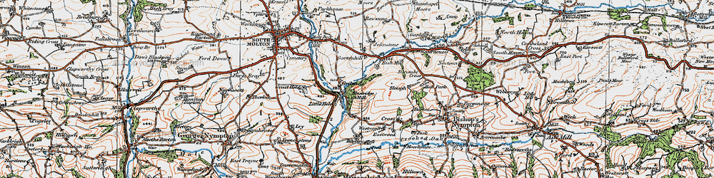 Old map of Blastridge Hill in 1919