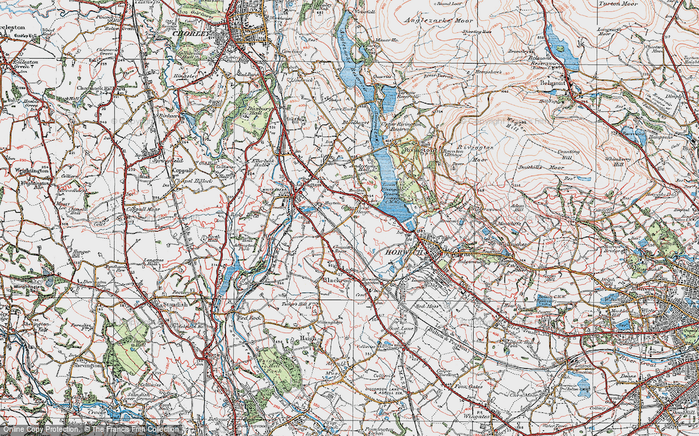 Old Map of Grimeford Village, 1924 in 1924