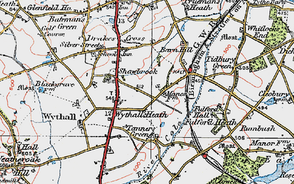 Old map of Grimes Hill in 1921