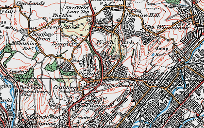 Old map of Grimesthorpe in 1923