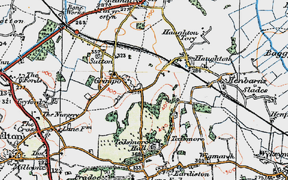 Old map of Grimpo in 1921