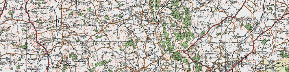 Old map of Grittlesend in 1920