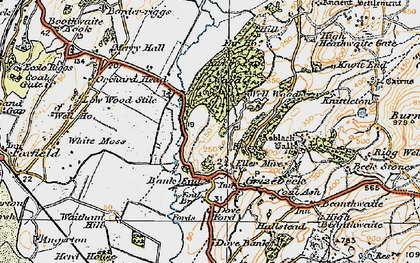 Old map of Grizebeck in 1925
