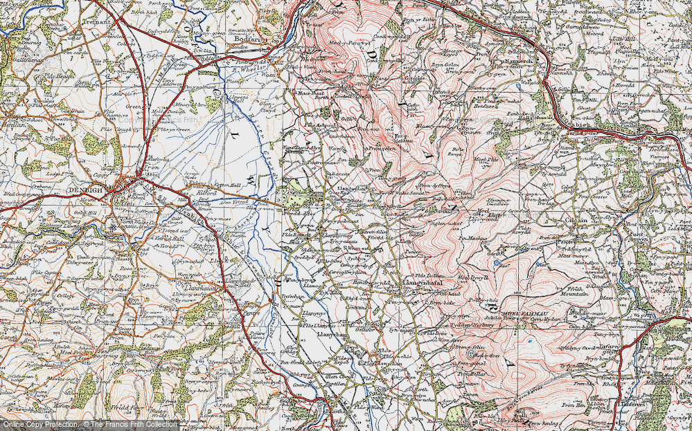 Old Map of Groes Efa, 1924 in 1924