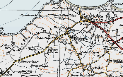Old map of Groesffordd in 1922