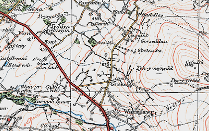 Old map of Fuchas Las in 1922