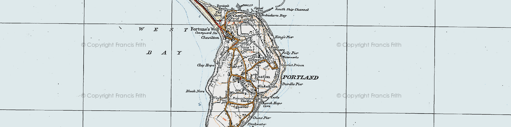 Old map of Grove in 1919