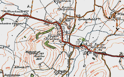 Old map of Grove End in 1919