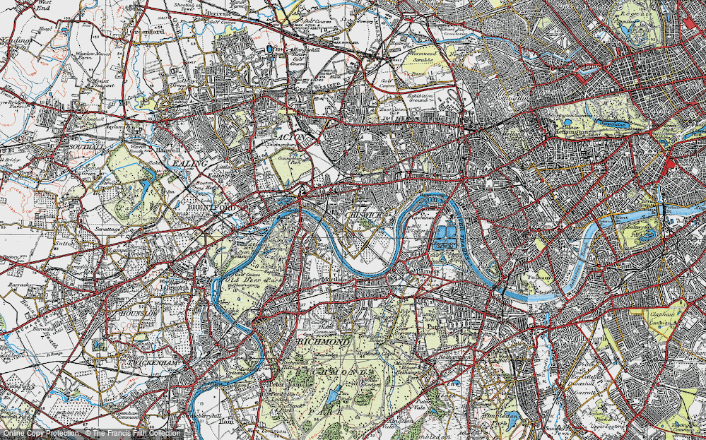 Old Map of Grove Park, 1920 in 1920