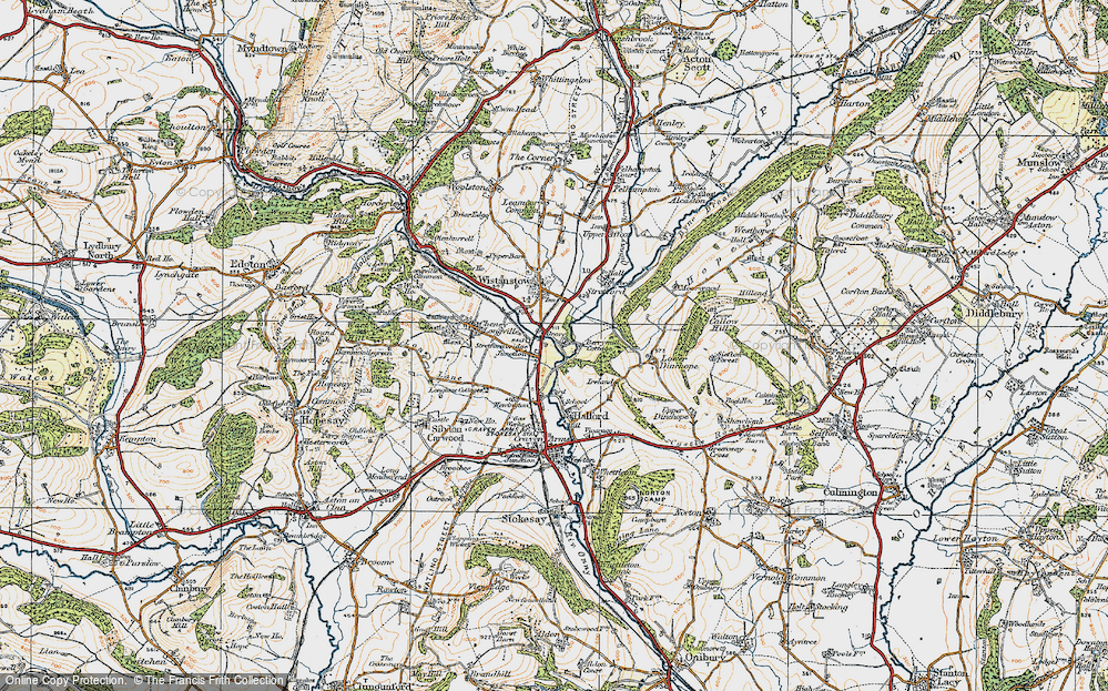 Old Map of Historic Map covering Berrymill Cottage in 1920