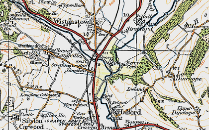 Old map of Berrymill Cottage in 1920