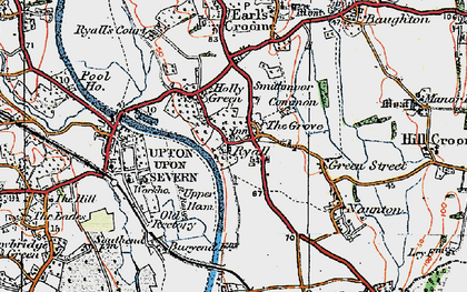 Old map of Grove, The in 1920