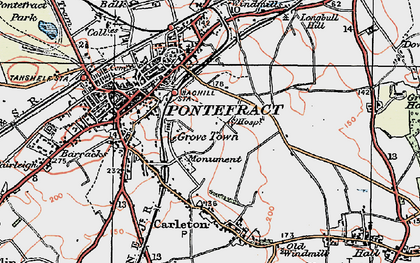 Old map of Grove Town in 1925