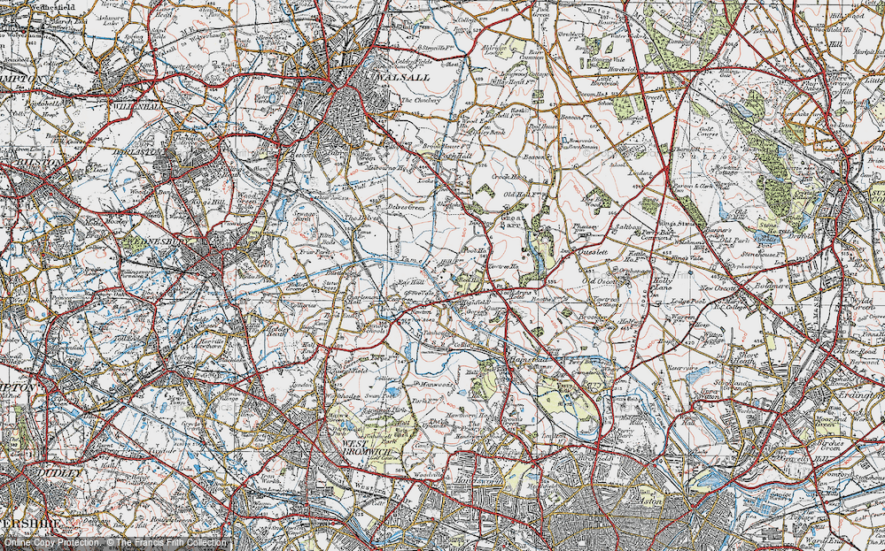 Old Map of Grove Vale, 1921 in 1921
