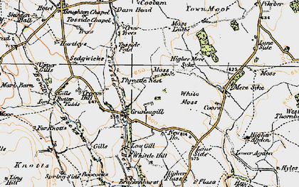 Old map of Grunsagill in 1924