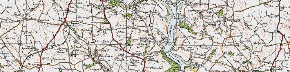 Old map of Ashdale in 1922