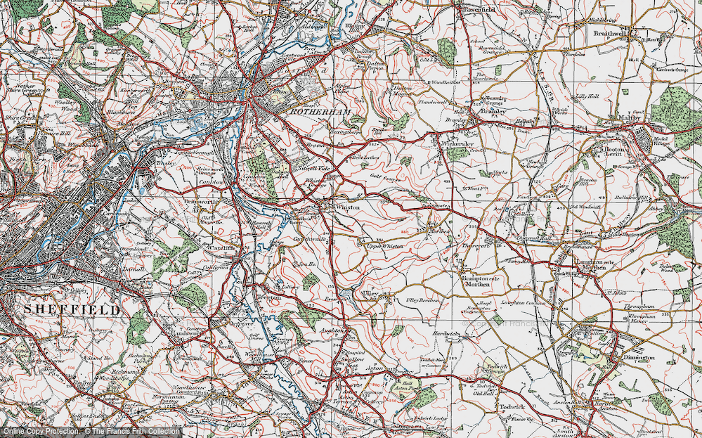 Old Map of Guilthwaite, 1923 in 1923